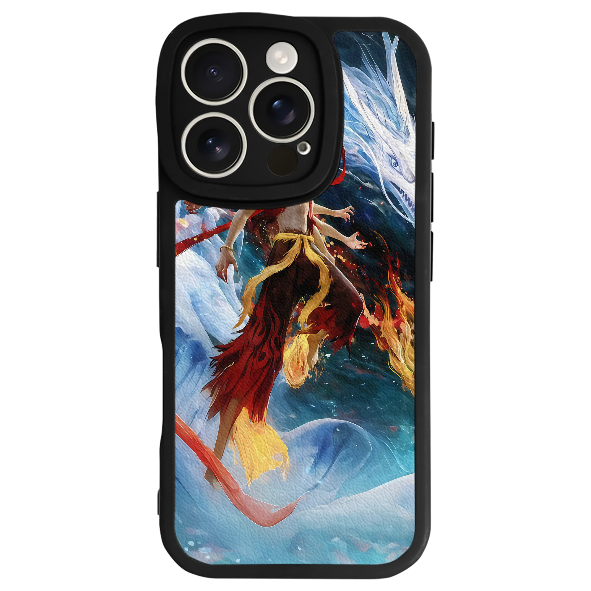 （画像用） Ne Zha 2 ナタ 魔童の大暴れ 【iPhone 16シリーズ対応】シリコンスマホケース（レザー調） 材質：シリコン